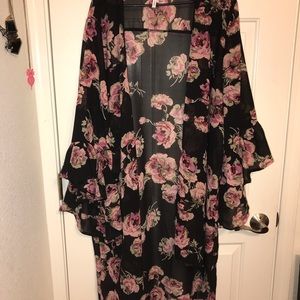 Long kimono cardigan